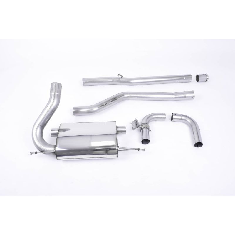 Ligne d'échappement Catback inox MILLTEK Ford Focus RS MK3 2.3l EcoBoost 5 Portes(2016à2018) Embout Carbone