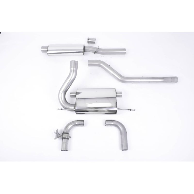 Ligne d'échappement Catback inox MILLTEK Ford Focus RS MK3 2.3l EcoBoost 5 Portes(2016à2018) Embout Carbone