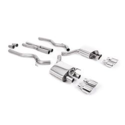 Ligne d'échappement Catback inox MILLTEK Ford Mustang 5.0 V8 GT Fastback - Facelift(2019à+) Embout Chrome