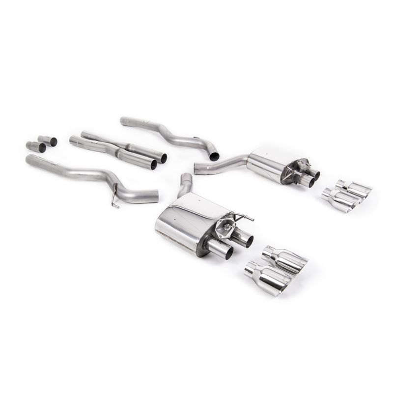 Ligne d'échappement Catback inox MILLTEK Ford Mustang 5.0 V8 GT Fastback - Facelift(2019à+) Embout Chrome