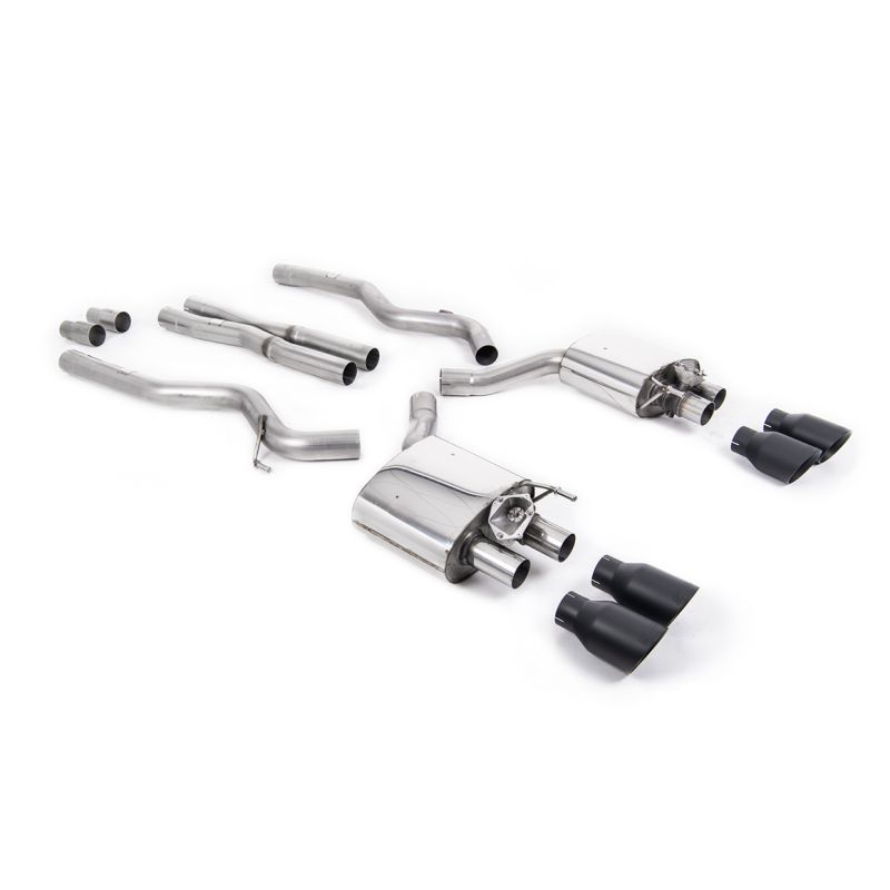 Ligne d'échappement Catback inox MILLTEK Ford Mustang 5.0 V8 GT Fastback - Facelift(2019à+) Embout Noir