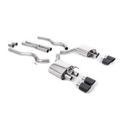 Ligne d'échappement Catback inox MILLTEK Ford Mustang 5.0 V8 GT Fastback - Facelift(2019à+) Embout Carbone