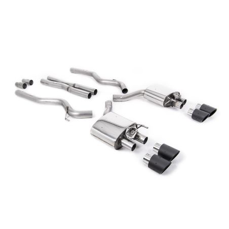 Ligne d'échappement Catback inox MILLTEK Ford Mustang 5.0 V8 GT Fastback - Facelift(2019à+) Embout Carbone