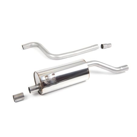 Ligne d'échappement FAP Back inox MILLTEK Ford Fiesta Mk8 1.0T EcoBoost ST-Line (100Ch&125Ch) FAP(2019à+) Embout Carbone