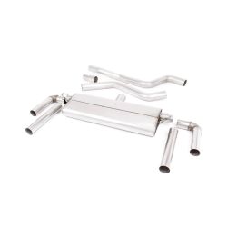 Ligne d'échappement FAP Back inox MILLTEK Ford Focus ST Mk4 2.3l EcoBoost Break-Avec FAP(2019à+) Embout Carbone