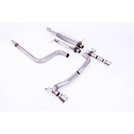 Ligne d'échappement FAP Back inox MILLTEK Ford Fiesta Mk8 ST 1.5 EcoBoost 200Ch (Avant 09/2020)(2018à2020) Embout Chrome