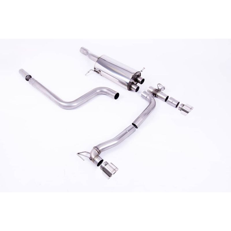 Ligne d'échappement FAP Back inox MILLTEK Ford Fiesta Mk8 ST 1.5 EcoBoost 200Ch (Avant 09/2020)(2018à2020) Embout Chrome