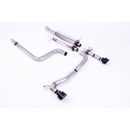Ligne d'échappement FAP Back inox MILLTEK Ford Fiesta Mk8 ST 1.5 EcoBoost 200Ch (Avant 09/2020)(2018à2020) Embout Noir