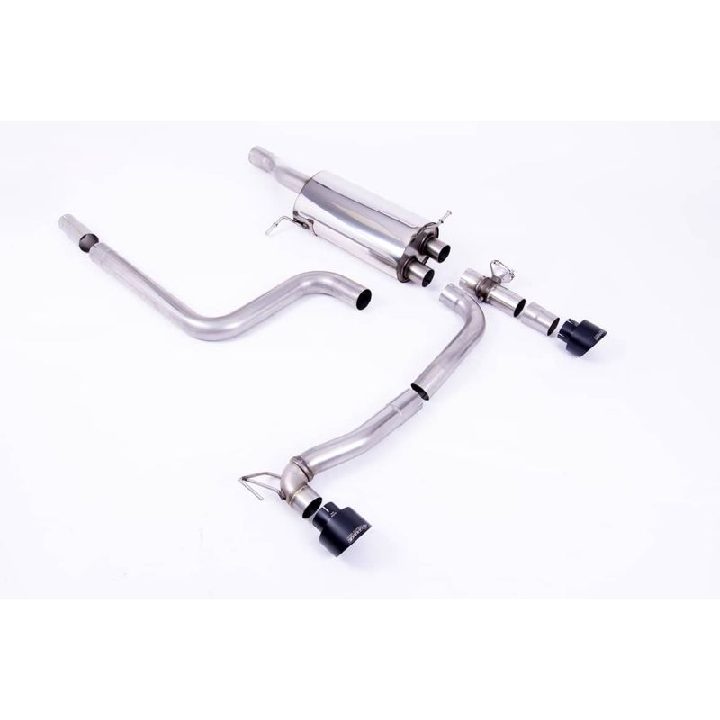 Ligne d'échappement FAP Back inox MILLTEK Ford Fiesta Mk8 ST 1.5 EcoBoost 200Ch (Avant 09/2020)(2018à2020) Embout Noir