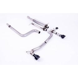 Ligne d'échappement FAP Back inox MILLTEK Ford Fiesta Mk8/8.5 ST 1.5 EcoBoost 200Ch (Après 09/2020)(2020à+) Embout Noir