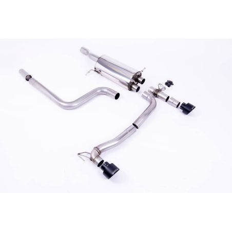 Ligne d'échappement FAP Back inox MILLTEK Ford Fiesta Mk8/8.5 ST 1.5 EcoBoost 200Ch (Après 09/2020)(2020à+) Embout Noir