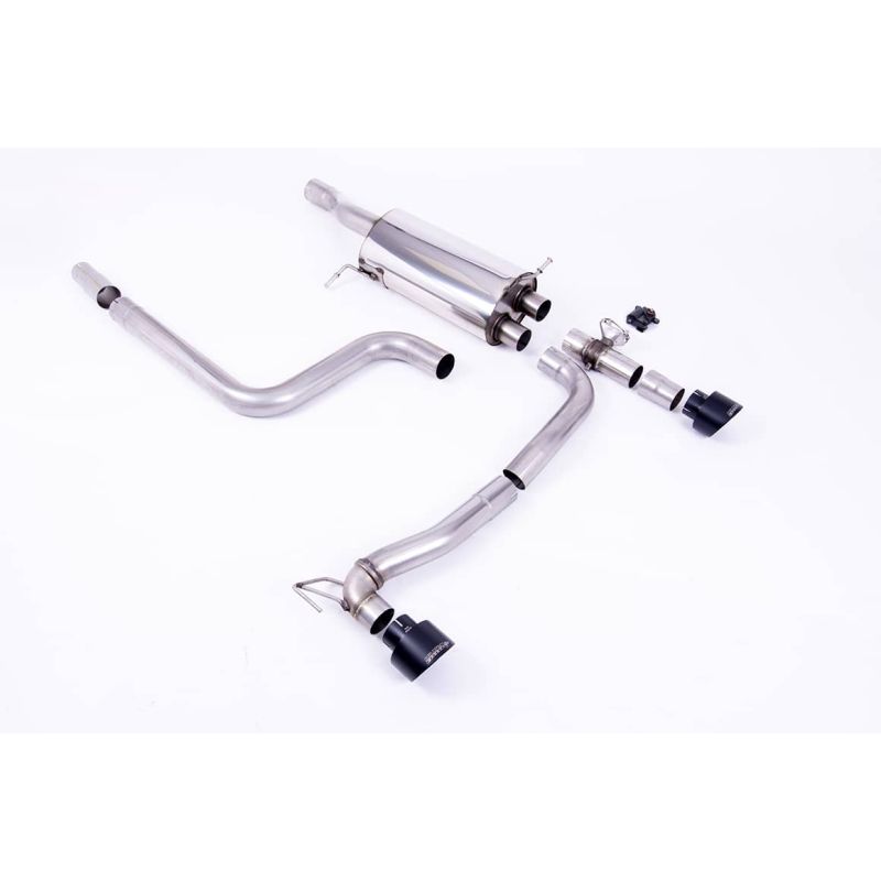 Ligne d'échappement FAP Back inox MILLTEK Ford Fiesta Mk8/8.5 ST 1.5 EcoBoost 200Ch (Après 09/2020)(2020à+) Embout Noir