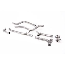 Ligne d'échappement Catback inox MILLTEK Ford Fiesta Mk8 1.0T EcoBoost ST-Line -Sans FAP(2017à2019) Embout Chrome
