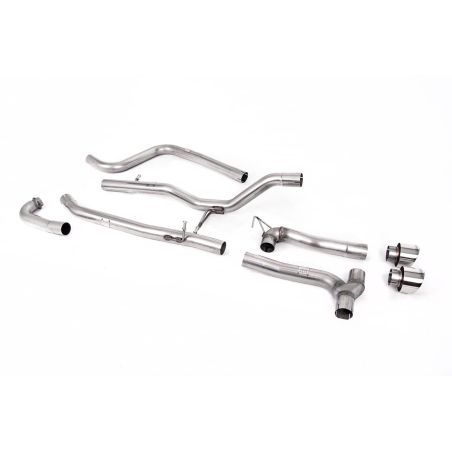 Ligne d'échappement Catback inox MILLTEK Ford Fiesta Mk8 1.0T EcoBoost ST-Line -Sans FAP(2017à2019) Embout Chrome