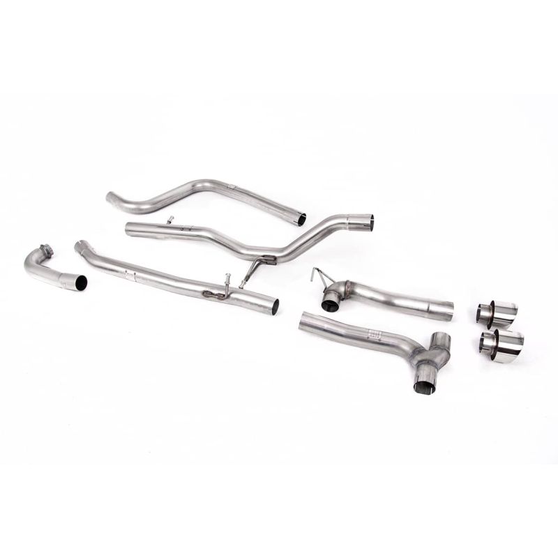 Ligne d'échappement Catback inox MILLTEK Ford Fiesta Mk8 1.0T EcoBoost ST-Line -Sans FAP(2017à2019) Embout Chrome