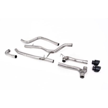 Ligne d'échappement Catback inox MILLTEK Ford Fiesta Mk8 1.0T EcoBoost ST-Line -Sans FAP(2017à2019) Embout Noir