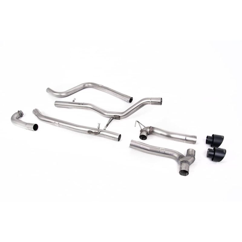Ligne d'échappement Catback inox MILLTEK Ford Fiesta Mk8 1.0T EcoBoost ST-Line -Sans FAP(2017à2019) Embout Noir