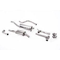 Ligne d'échappement Catback inox MILLTEK Ford Fiesta Mk8 1.0T EcoBoost ST-Line -Sans FAP(2017à2019) Embout Chrome