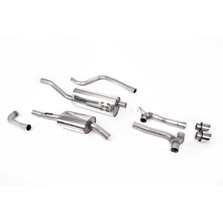 Ligne d'échappement Catback inox MILLTEK Ford Fiesta Mk8 1.0T EcoBoost ST-Line -Sans FAP(2017à2019) Embout Chrome