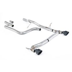 Ligne d'échappement FAP Back inox MILLTEK Ford Fiesta Mk8 1.0T EcoBoost ST-Line (155Ch Hybrid) (2020à+) Embout Noir
