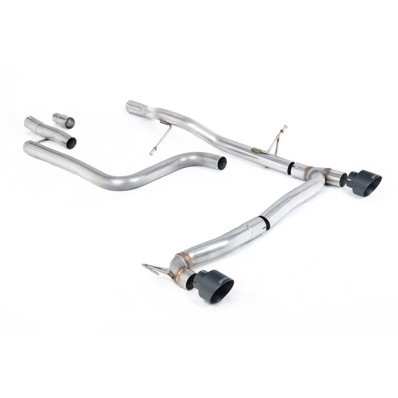 Ligne d'échappement FAP Back inox MILLTEK Ford Fiesta Mk8 1.0T EcoBoost ST-Line (155Ch Hybrid) (2020à+) Embout Noir