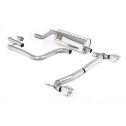Ligne d'échappement FAP Back inox MILLTEK Ford Fiesta Mk8 1.0T EcoBoost ST-Line (155Ch Hybrid) (2020à+) Embout Chrome
