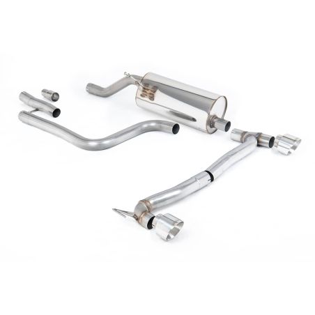 Ligne d'échappement FAP Back inox MILLTEK Ford Fiesta Mk8 1.0T EcoBoost ST-Line (155Ch Hybrid) (2020à+) Embout Chrome