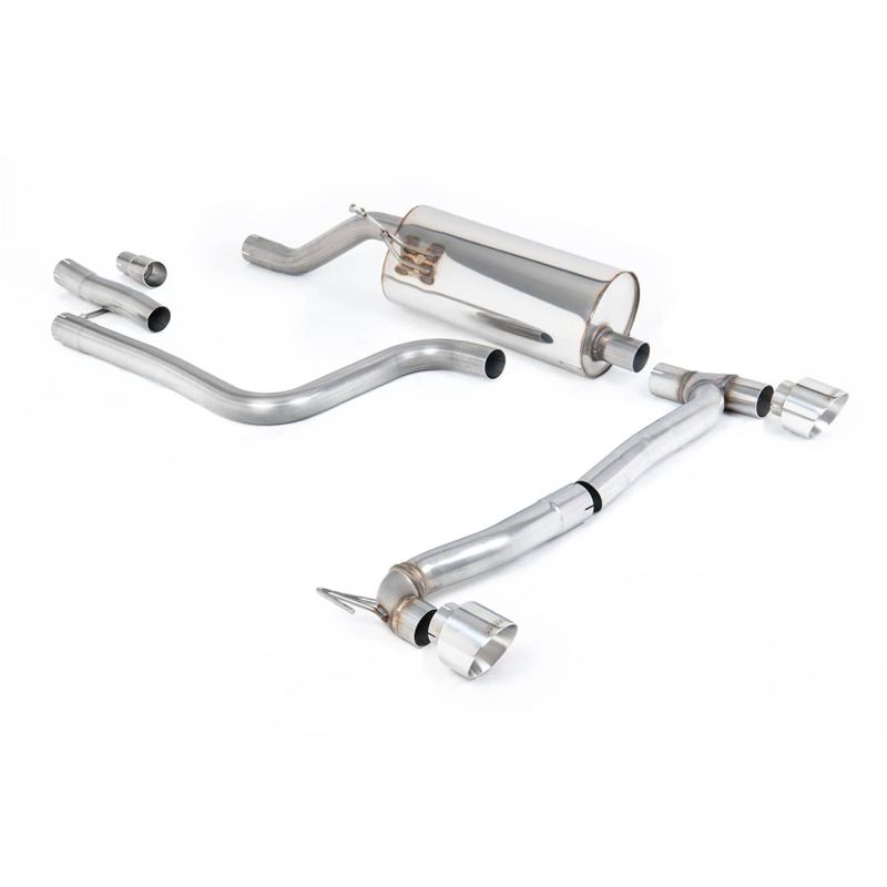 Ligne d'échappement FAP Back inox MILLTEK Ford Fiesta Mk8 1.0T EcoBoost ST-Line (155Ch Hybrid) (2020à+) Embout Chrome