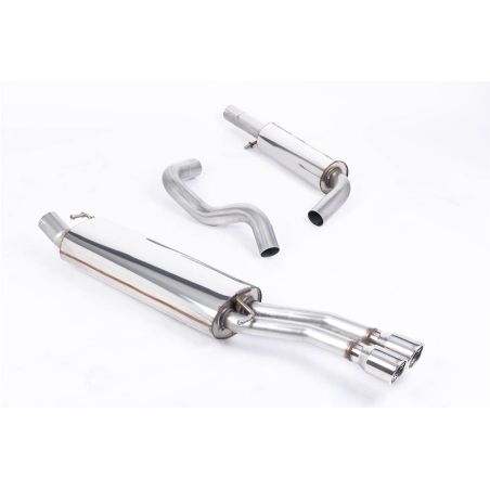 Ligne d'échappement Catback inox MILLTEK VW Bora 1.9 TDI 130 / 150(2000à2005) Embout Chrome