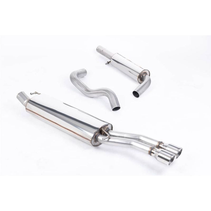 Ligne d'échappement Catback inox MILLTEK VW Bora 1.9 TDI 130 / 150(2000à2005) Embout Chrome