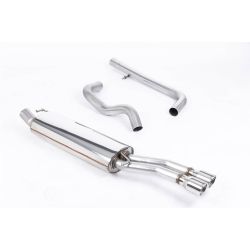 Ligne d'échappement Catback inox MILLTEK VW Bora 1.9 TDI 130 / 150(2000à2005) Embout Chrome