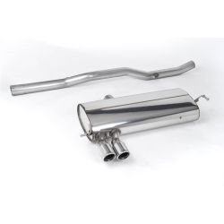 Ligne d'échappement Catback inox MILLTEK VW Golf 4 4-Motion V6(2000à2004) Embout Chrome