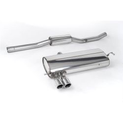 Ligne d'échappement Catback inox MILLTEK VW Golf 4 4-Motion V6(2000à2004) Embout Chrome