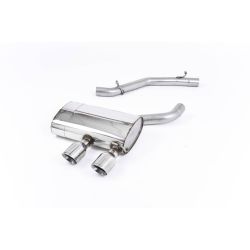 Ligne d'échappement Catback inox MILLTEK VW Golf 5 R32 3.2 V6(2005à2009) Embout Chrome