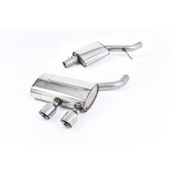 Ligne d'échappement Catback inox MILLTEK VW Golf 5 R32 3.2 V6(2005à2009) Embout Chrome