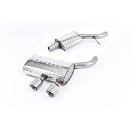 Ligne d'échappement Catback inox MILLTEK VW Golf 5 R32 3.2 V6(2005à2009) Embout Chrome