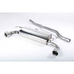 Ligne d'échappement Catback inox MILLTEK VW Golf 4 R32 3.2 V6 4WD(2002à2005) Embout Chrome