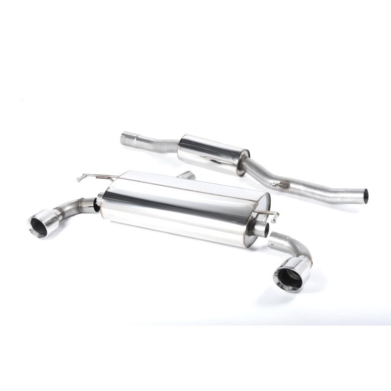 Ligne d'échappement Catback inox MILLTEK VW Golf 4 R32 3.2 V6 4WD(2002à2005) Embout Chrome