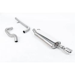 Ligne d'échappement Catback inox MILLTEK VW Golf 4 337 Anniversary 180Ch(2002à2004) Embout Chrome