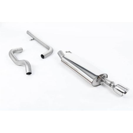 Ligne d'échappement Catback inox MILLTEK VW Golf 4 337 Anniversary 180Ch(2002à2004) Embout Chrome