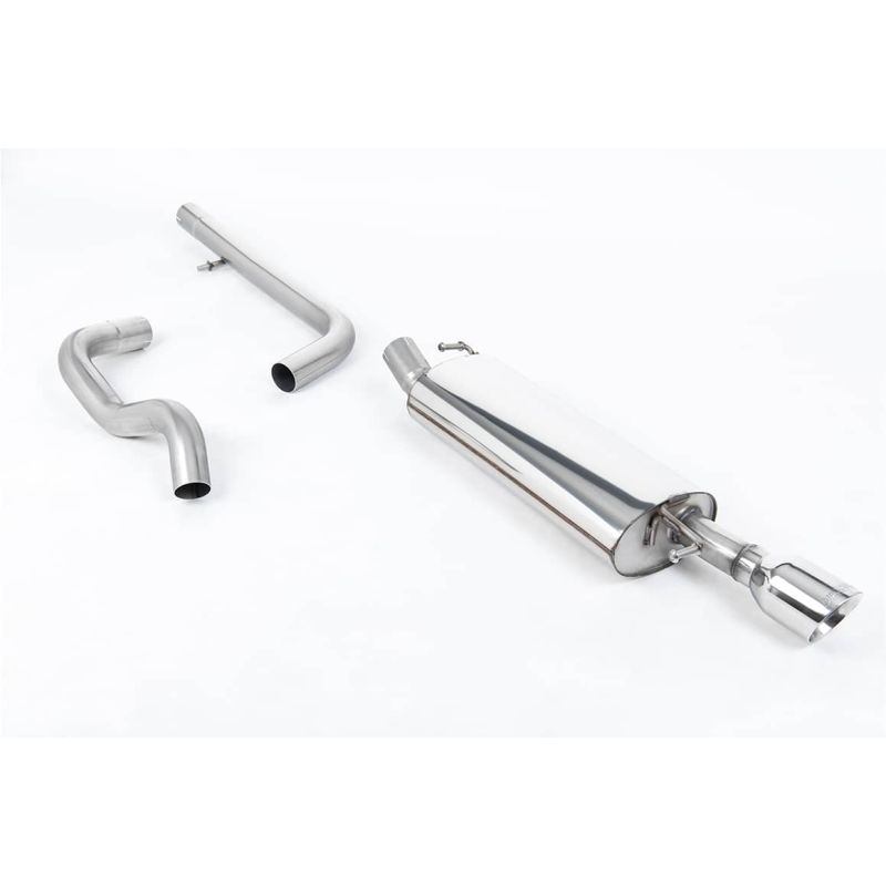 Ligne d'échappement Catback inox MILLTEK VW Golf 4 337 Anniversary 180Ch(2002à2004) Embout Chrome