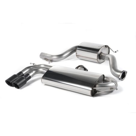 Ligne d'échappement Catback RACE inox MILLTEK VW Golf 5 GTi 2.0T FSI(2004à2009) Embout Noir