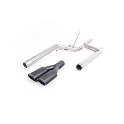Ligne d'échappement FAP Back inox MILLTEK VW Caddy 2.0TDI 140Ch 2WD Boite Manu/DSG(2003à2020) Embout Noir