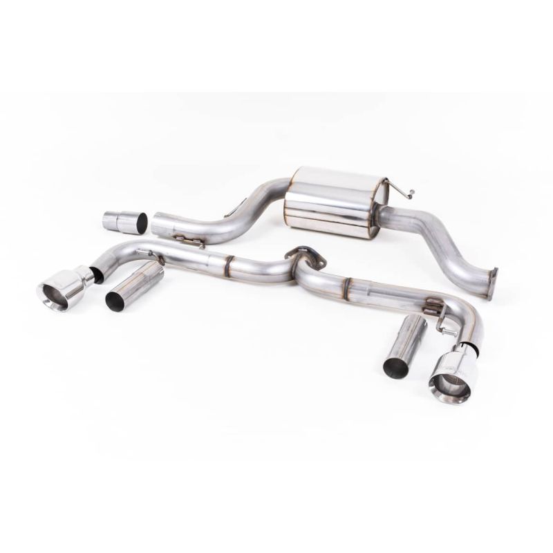 Ligne d'échappement Catback inox MILLTEK VW Beetle 2.0 TSI (A5 Chassis)(2011à2015) Embout Chrome