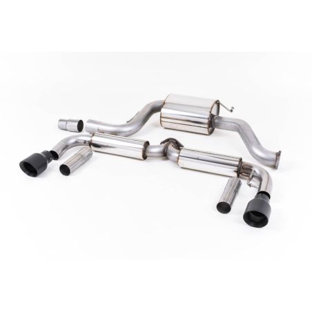 Ligne d'échappement Catback inox MILLTEK VW Beetle 2.0 TSI (A5 Chassis)(2011à2015) Embout Noir