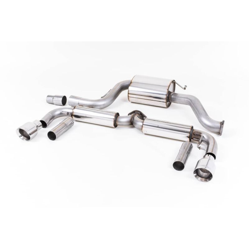 Ligne d'échappement Catback inox MILLTEK VW Beetle 2.0 TSI (A5 Chassis)(2011à2015) Embout Chrome