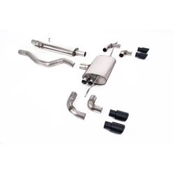 Ligne d'échappement FAP Back inox MILLTEK Land Rover Defender 110 3.0 I6 P400(2020à+) Embout Noir