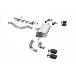 Ligne d'échappement FAP Back inox MILLTEK Land Rover Defender 110 3.0 I6 P400(2020à+) Embout Carbone