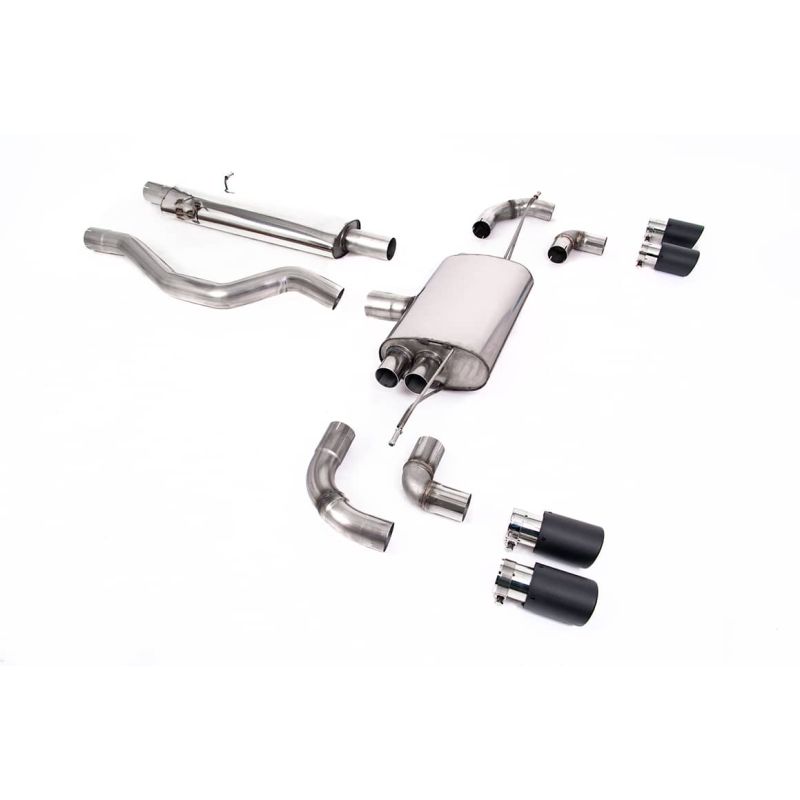 Ligne d'échappement FAP Back inox MILLTEK Land Rover Defender 110 3.0 I6 P400(2020à+) Embout Carbone