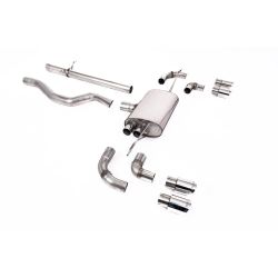 Ligne d'échappement FAP Back inox MILLTEK Land Rover Defender 110 3.0 I6 P400(2020à+) Embout Chrome